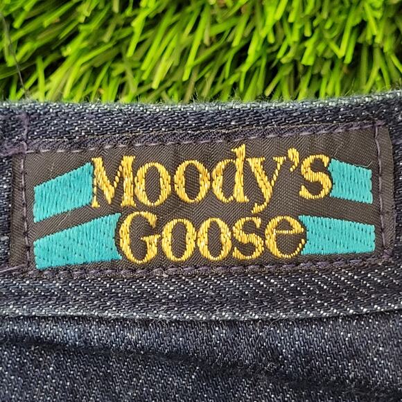 Vintage 80s Moodys-Goose Jeans Womens 00 22x34 Flared - Picture 7 of 16